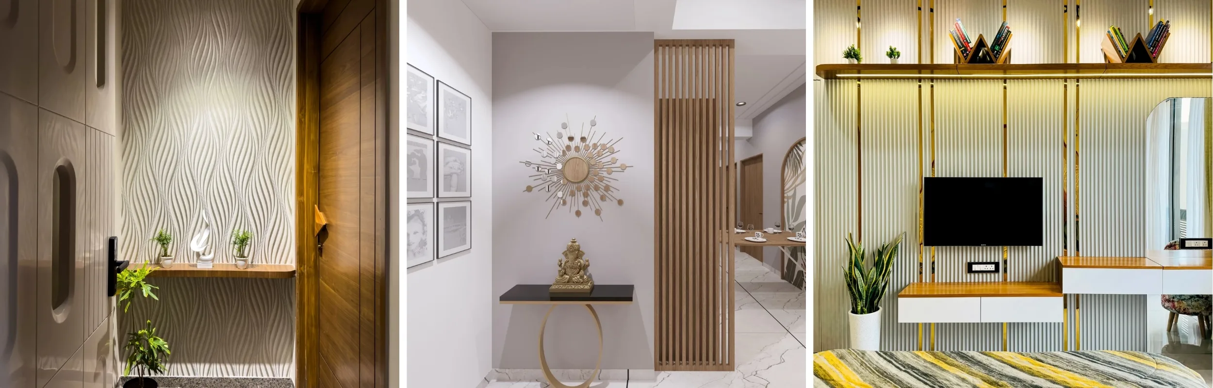 Textured Walls and Statement Surfaces