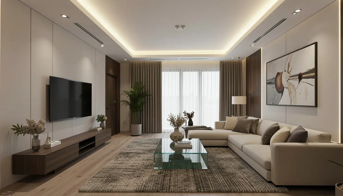 False Ceiling with Lighting