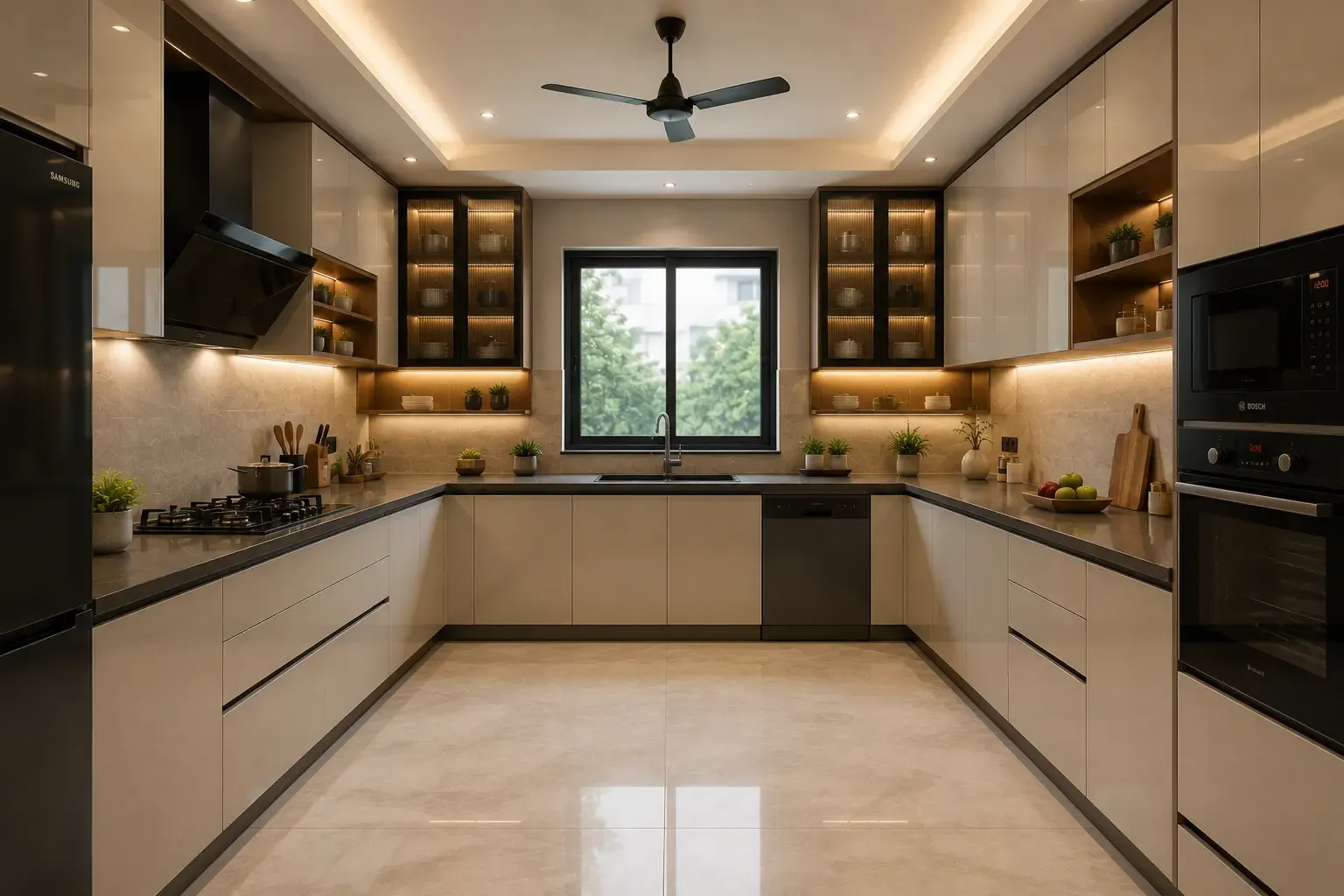 U-Shaped Kitchen