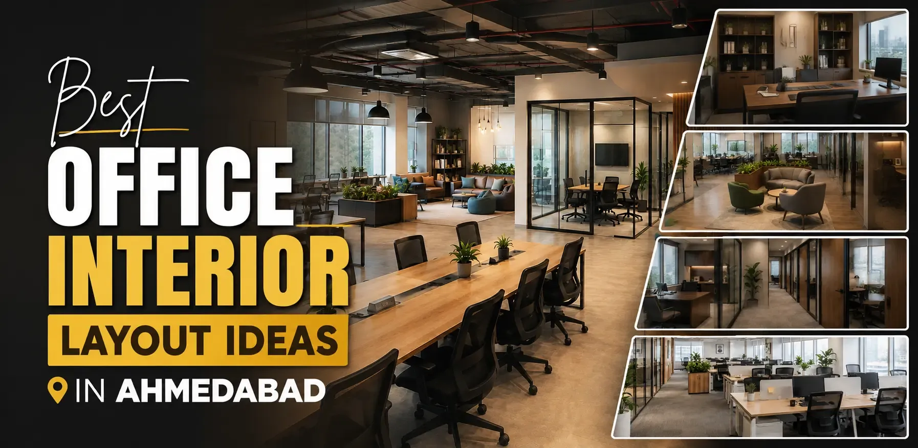 Read more about the article Best Office Interior Layout Ideas in Ahmedabad for Modern Workspaces