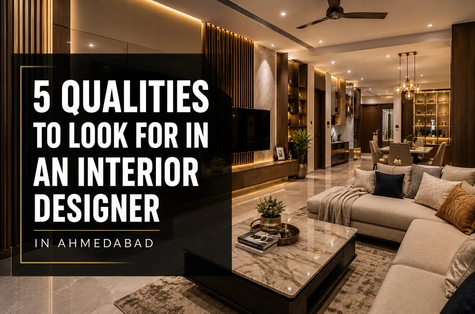Read more about the article 5 Qualities to Look for in an Interior Designer in Ahmedabad
