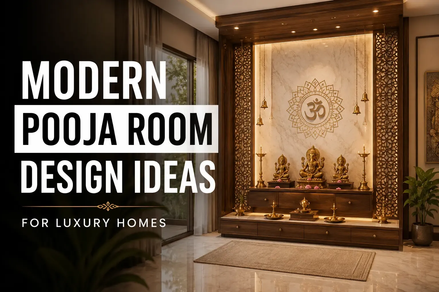 Read more about the article Modern Pooja Room Design Ideas for Luxury Homes