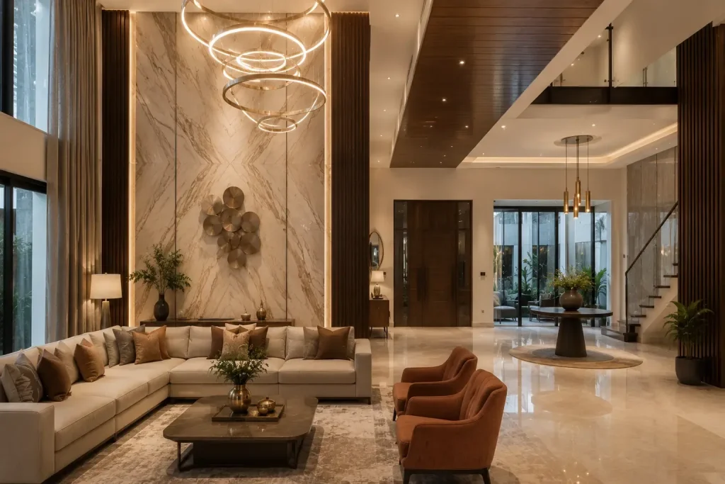 Living Room and Foyer