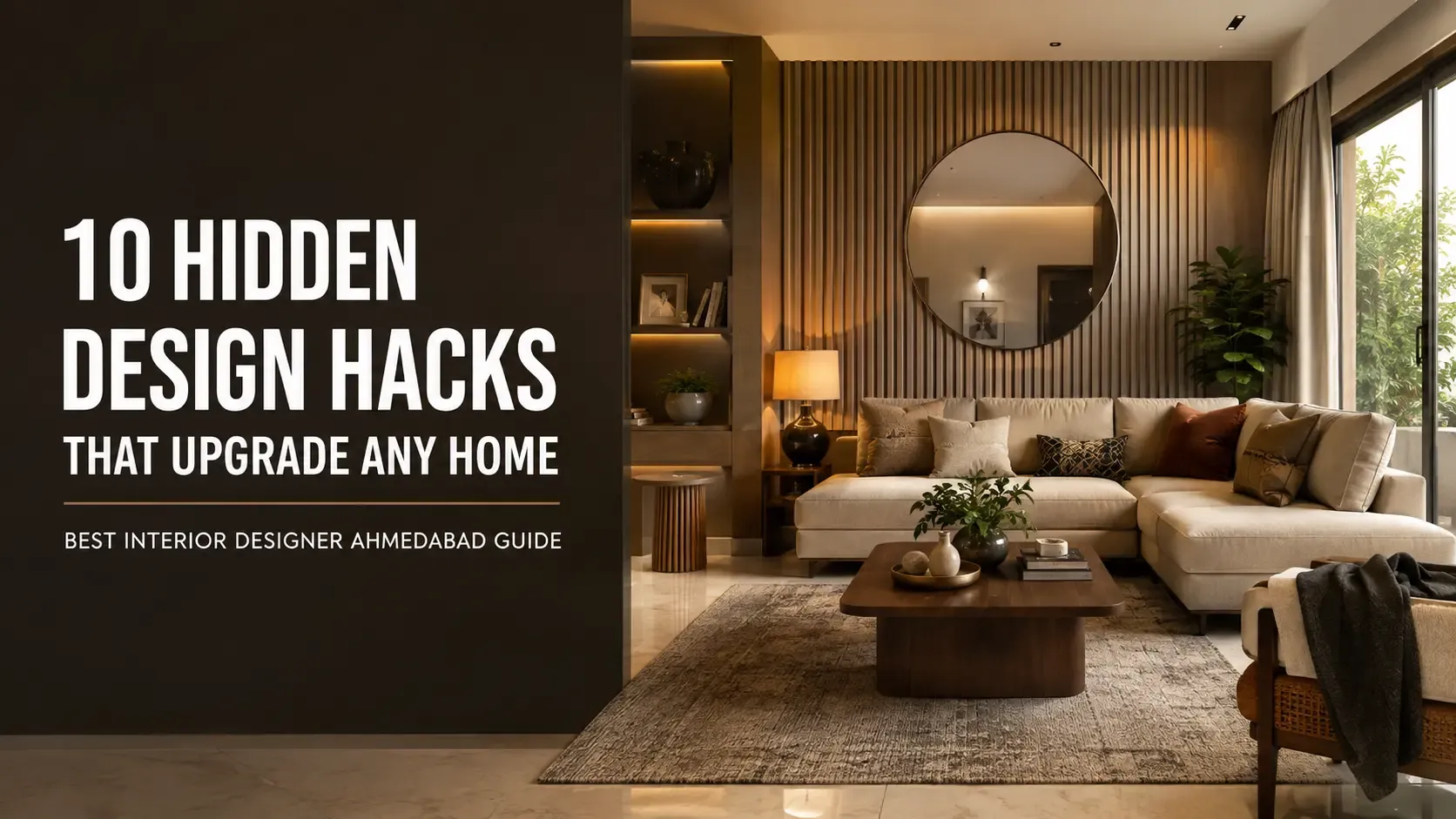 Read more about the article 10 Hidden Design Hacks That Instantly Upgrade Any Home | Best Interior Designer Ahmedabad Guide