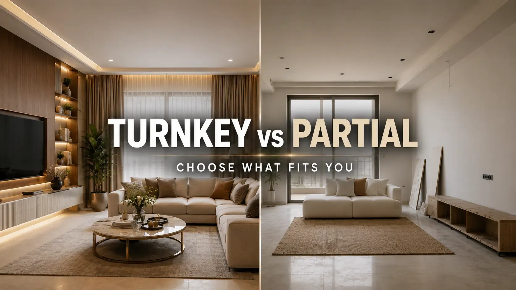 Read more about the article Turnkey vs Partial Interior Services in Ahmedabad: Complete Guide to Choose the Right Option