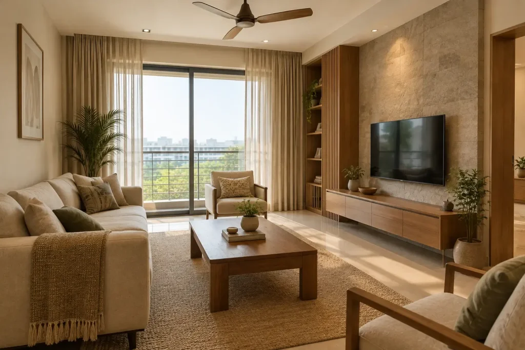 Natural Materials and Earthy Colours